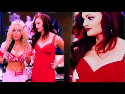 WWE Diva Maria Kanellis whips men in The Purple Plague w Diana Terranova