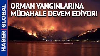 Orman Yangınlarında Son Durum Ne? Arazi Şartları Ekipleri Zorlamaya Devam Ediyor