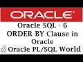 ORDER BY Clause in Oracle | Oracle Tutorials for Beginners