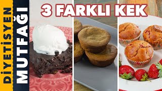 DİYET YAPARKEN TÜKETEBİLECEĞİNİZ 3 FARKLI KEK TARİFİ | Diyetisyen Mutfağı