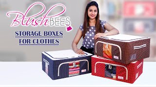Blushbees Storage Boxes For Clothes Foldable Living Boxes