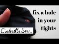 Fix a hole in your leggings - Repair a hole in tights - Sew a hole shut DIY Fix a hole in your leggings - Repair a hole in tights - Sew a hole shut DIY