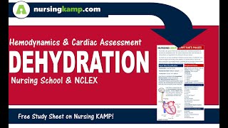WHat is Dehydration within cardiac Focus NCLEX Nursing KAMP Med Surg NCLEX 2019