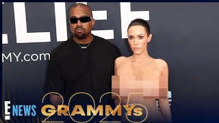 Kanye Wests Wife Bianca Censori Strips Down Naked On Red Carpet Grammys 2025 E News