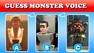 Guess MONSTER'S VOICE #2 - Quiz Skibidi toilet song