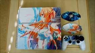Playstation 4 (PS4) Decal Skin Sticker Tutorial - Sword Art Online (SAO) Anime