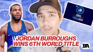 JORDAN BURROUGHS BEING THE WORLD CHAMPION AGAIN IS GOOD FOR WRESTLING