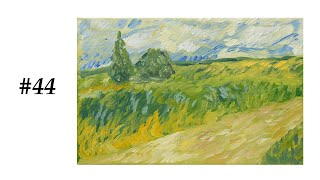 Daily Painting Van Gogh Style Landscape Acrylic Painting For Beginners Satisfying