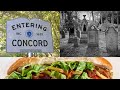 Exploring Concord, MA, Famous Gravesites and Having Lunch at a Restaurant in a Gas Station