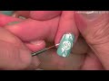 Tiffany Blue Nail Art Design with White Accents