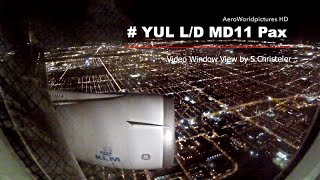 Landing with MD11 Pax at Montréal (YUL) Canada - Window View