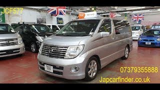 (JCF577) Elgrand Highwaystar Black leather Edi @JAPCARFINDER.CO.UK