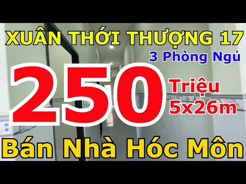 Bán Nhà Hóc Môn 5X26m 3 Phòng Ngủ XTT17 Sổ Hồng Riêng I Nhà Hóc Môn giá rẻ 2021