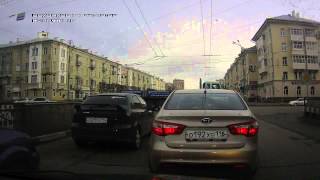 Видео ДТП, Казань, перекресток улиц Восстания и Декабристов от Петя Баранкин, улица Декабристов, Казань, Россия