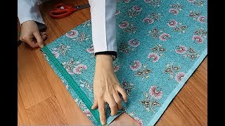Kalıp Kullanmadan Pratik Etek Dikimi - Sadece Bel Ölçüsüyle Kolay Etek -Practice Skirt Dikiş Hocam