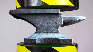 Hydraulic Press Vs Steel Weight!