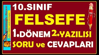 10.Sinif Felsefe Dersi̇ 1.Dönem 2.Yazili Soru Ve Cevaplari 2023 Felsefe 10.Sinif 1.Dönem 2.Yazilisi