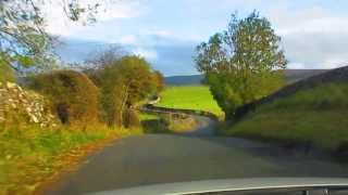 Beautiful countryside drive in United Kingdom