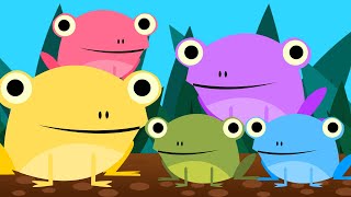 Five Little Speckled Frogs Kids Songs Nursery Rhymes