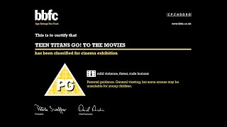 Teen Ans Go To The Movies - Bbfc Black Card