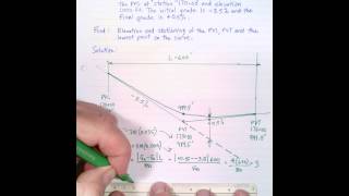 Vertical Sag Curve Example