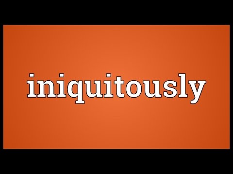 Header of iniquitously