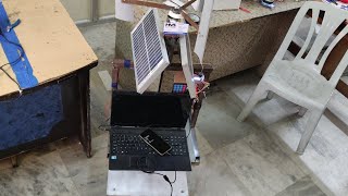 Making of windmill and Solar Powered Laptop Mobile Charging Station