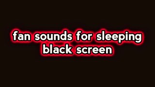 Could This Fan Sound Unlock Your Peace? Black Screen Fan Audio For Deep Sleep