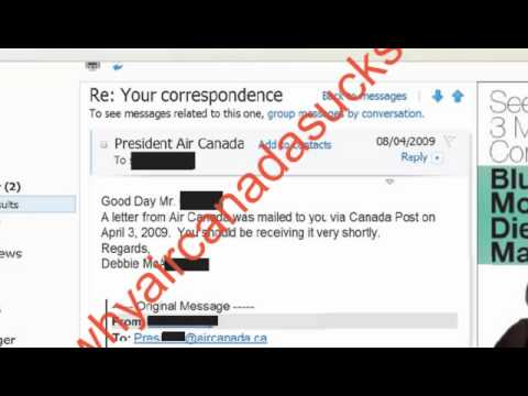 Part 8. Air Canada's disturbing reply to a customer's complaint