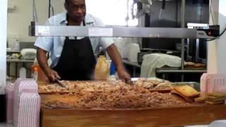 Chopping Barbecue At Skylight Inn