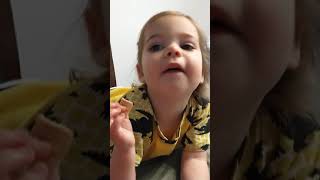 Aurelia Eats Breakfast, 2 Years Old