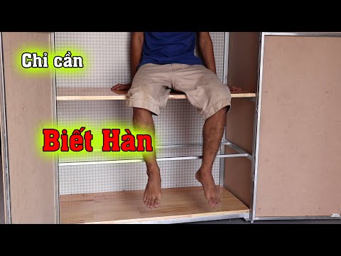 Cách Làm Tủ quần áo bằng sắt cho Thợ mới