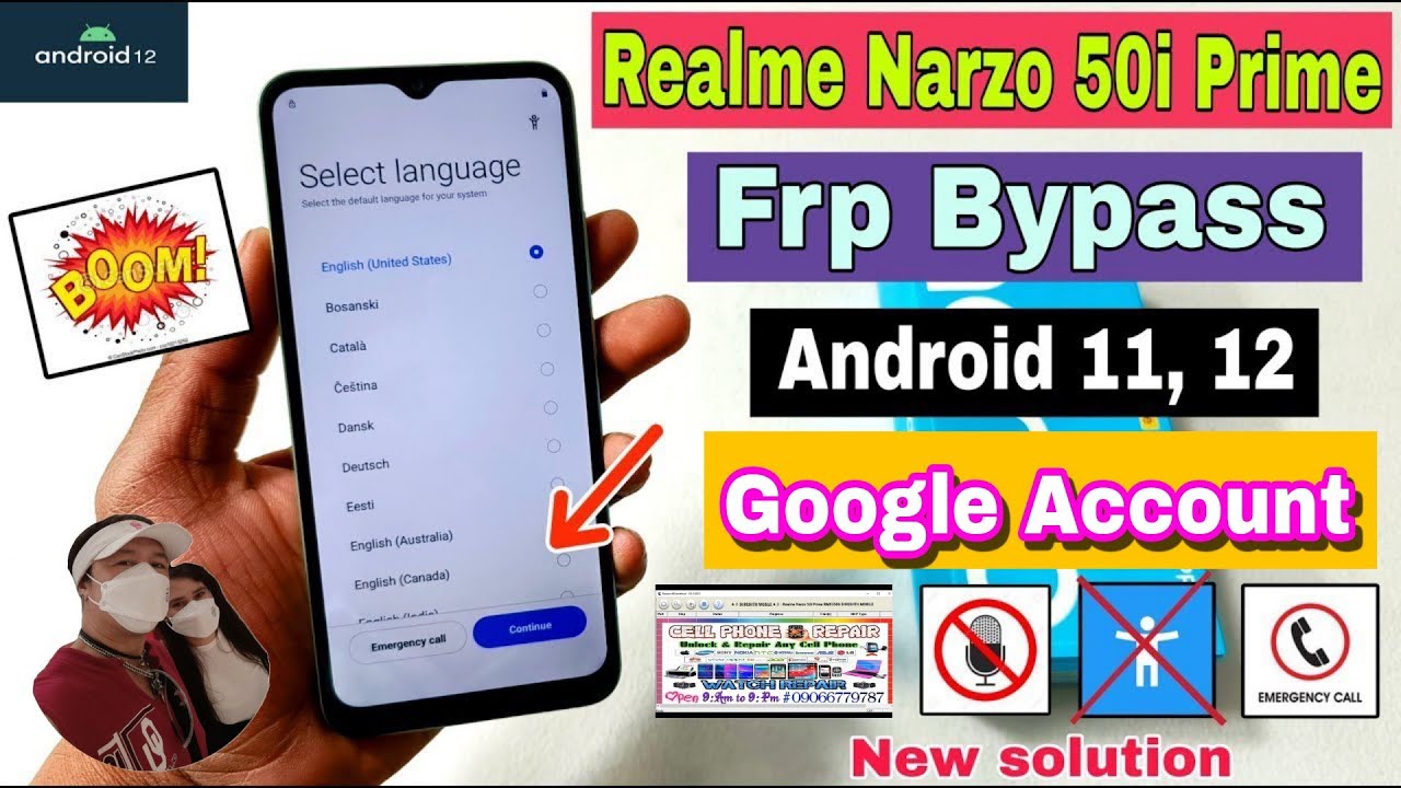 How to Remove Google Account FRP Realme Narzo 50i Prime How to Remove Google Account FRP Realme Narzo 50i Prime