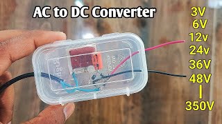 Ac To Dc Converter Circuit - Simple Design And Working Explained