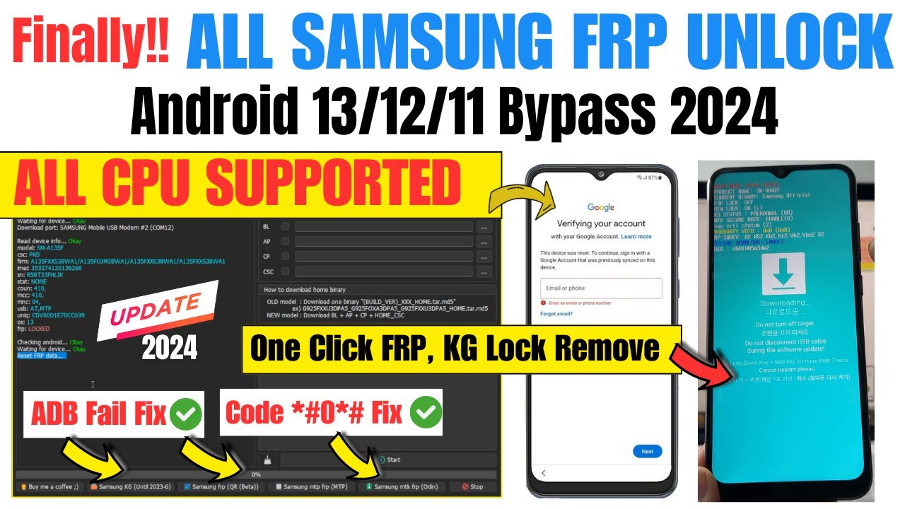 ALL SAMSUNG FRP BYPASS & KG LOCK REMOVE 2024 | ADB FAIL ALL SAMSUNG FRP BYPASS & KG LOCK REMOVE 2024 | ADB FAIL