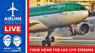 🔴LIVE Los Angeles (LAX) Airport Plane Spotting | Welcome back Aer Lingus ☘️