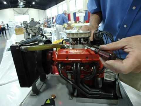 NEW Running miniature chevy small block V8 model engine worlds smallest most detailed 2013