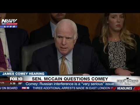 WATCH: Everyone Is Talking About John McCain's Bizarre Questioning To James Comey (FNN)