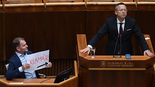 Cirkus V Parlamente Igor Matovič A Ladislav Kamenický Si Absolútne Nič Nedarovali 24.9.2025
