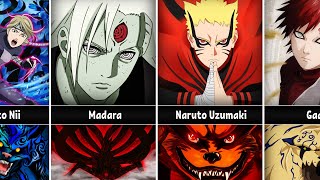 All Jinchuriki and their Tailed Beasts in Naruto