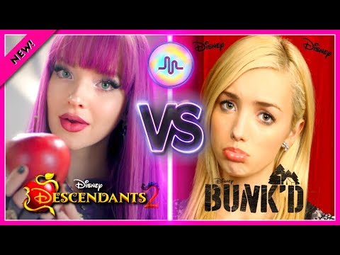 Disney Descendants 2 VS Bunkd Musical.ly Battle | Disney Stars Dove Cameron VS Peyton List Musically