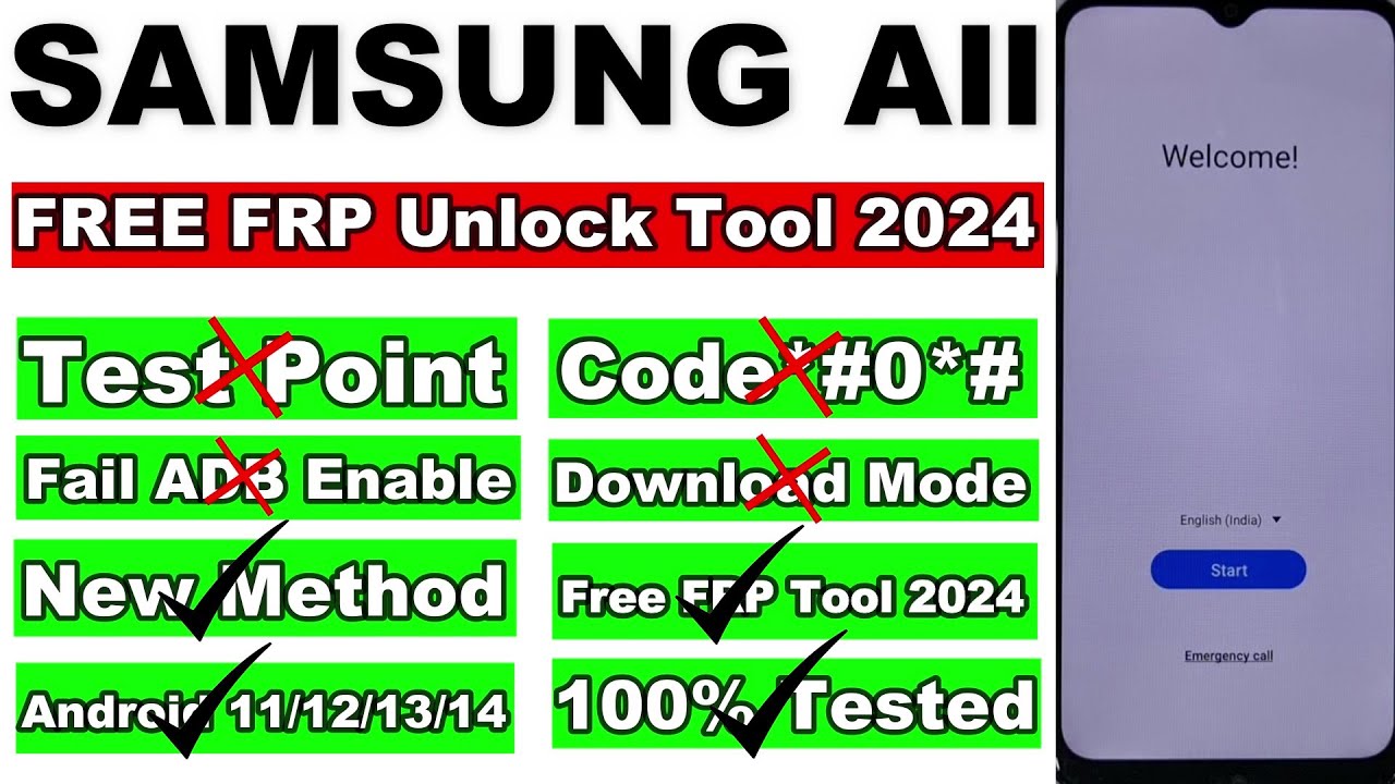 Samsung FRP Unlock/Bypass Android 12/13/14 | Free New Samsung FRP Unlock/Bypass Android 12/13/14 | Free New