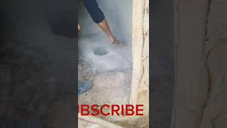African Way Of Cleaning Pit Latrine Using Ash To Prevent Bad Smell.