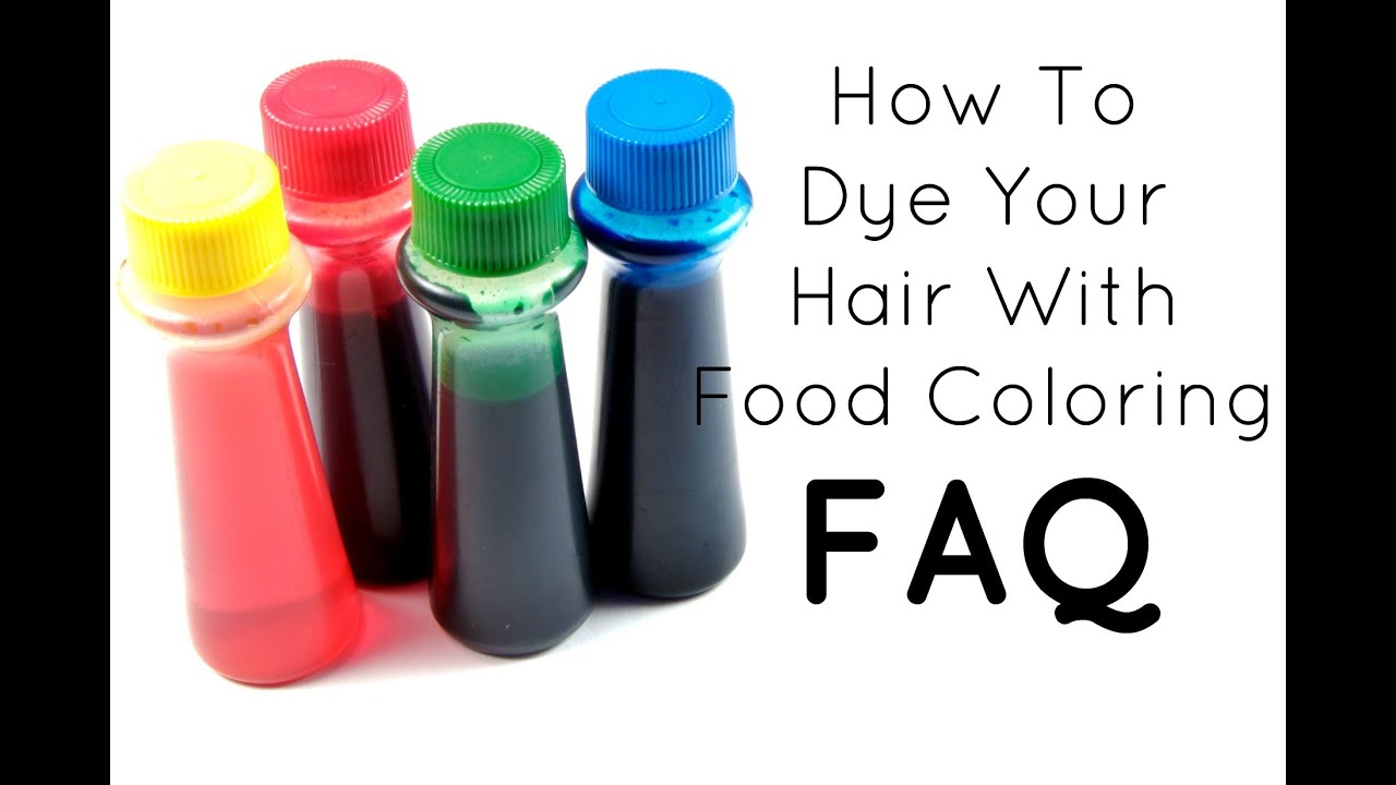 FAQ: How To Dye Your Hair With Food Coloring - YouTube