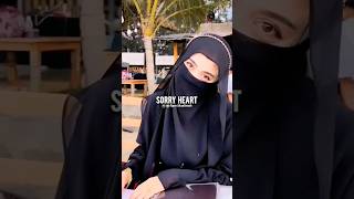 Sorry Heart Hijab Girls Motivational Quote
