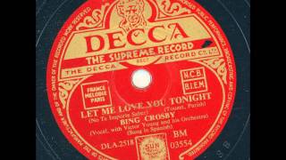 Watch Frank Sinatra Let Me Love You Tonight video