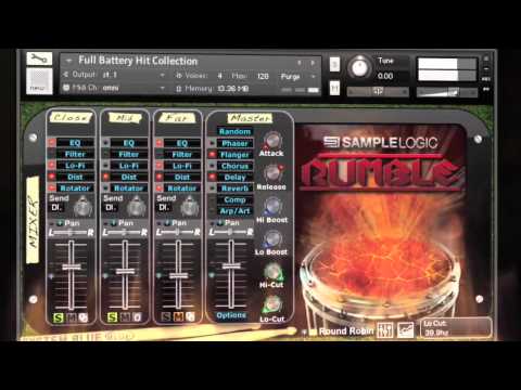 Sample Logic Rumble marching drums cinematic  virtual instrument
