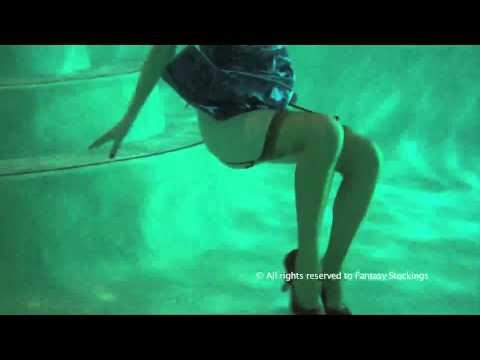 Jessica - Underwater with a dress and red shoes.mov