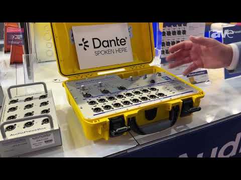 ISE 2025: AudioPressBox Shows APB-320 C-D-USB Active Press Box with Analog, Dante, USB-C Connectivit