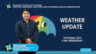 Play this video Public Weather Forecast Issued at 400 AM October 26, 2022